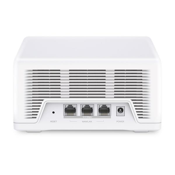 BE9300 Whole Home Mesh Wi-Fi 7 System SPEED: 574 Mbps at 2.4 GHz + 2880 Mbps at 5 GHz + 5760 Mbps at 6 GHz SPEC: Interna 
