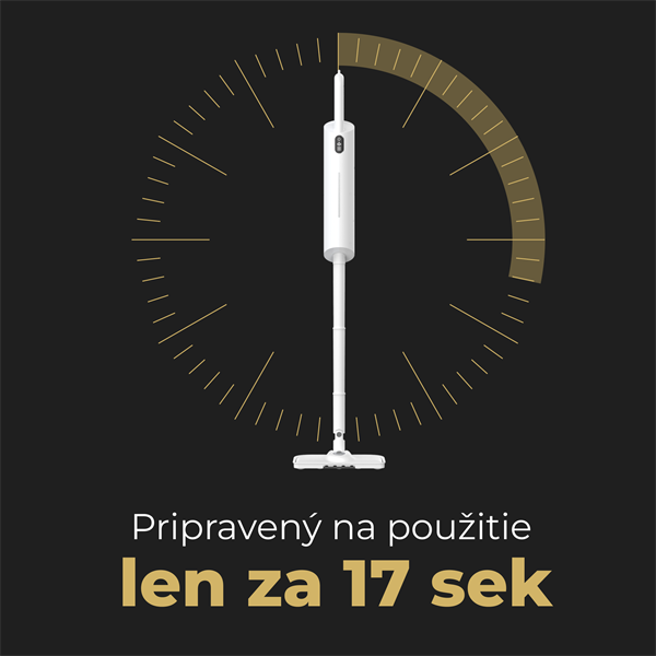 AENO Parný mop SM1 - 1200W, 110°C, 3bary,  380ml,  5m, Aroma olejček/dezinfekcia 