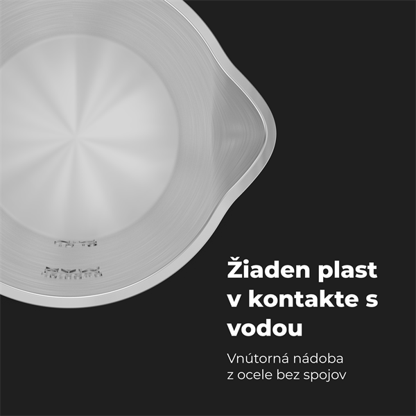 AENO Rychlovarná smart kanvica EK7S - 1850-2200W,1,7 l,Strix,dvojité steny,regulácia teploty,WiFi, LEDdisplej,auto vyp 