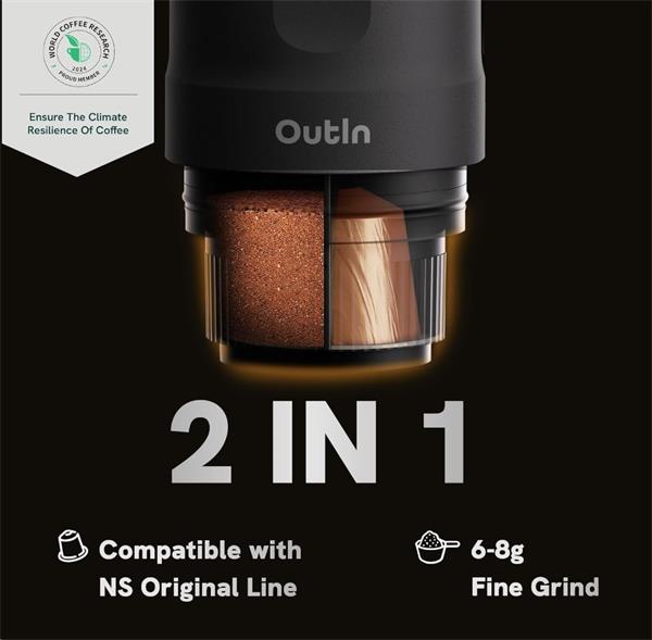 BUYDEEM OTEM-01-OW (OUTIN) prenosný nano espresso kávovar, biely 