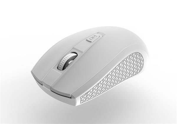 Canyon MW-07, Wireless optická myš USB, 800/1200/1600 dpi, Pixart 3065, 4 tlač, biela 