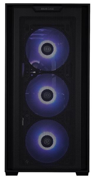 ASUS A21 CASE TG BLACK, 4x ARGB LED fan, mATX, čierna 