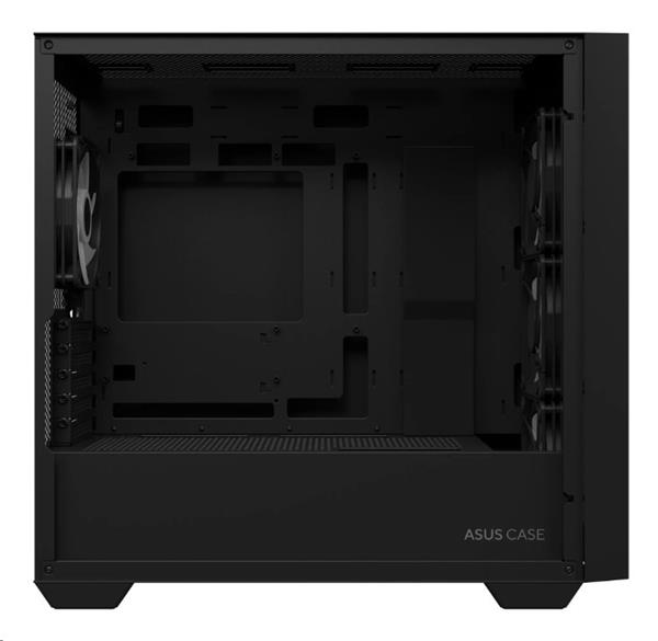 ASUS A21 CASE TG BLACK, 4x ARGB LED fan, mATX, čierna 