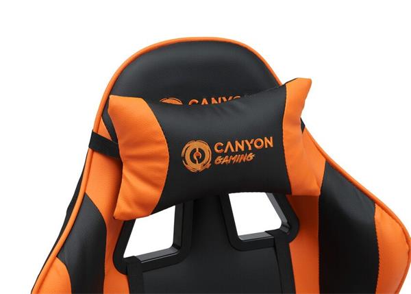Canyon SGCH2, Core, ergonomické herné kreslo, čierno-oranžové 