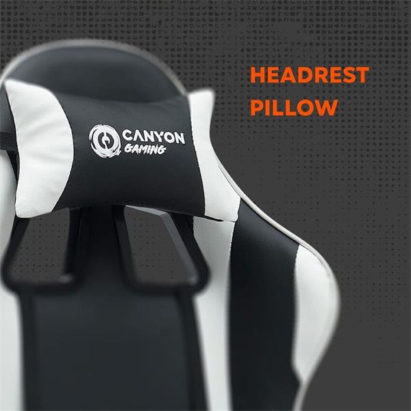 Canyon SGCH2, Core, ergonomické herné kreslo, čierno-oranžové 