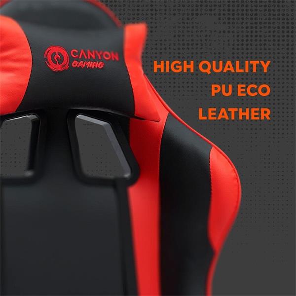 Canyon SGCH2, Core, ergonomické herné kreslo, čierno-oranžové 