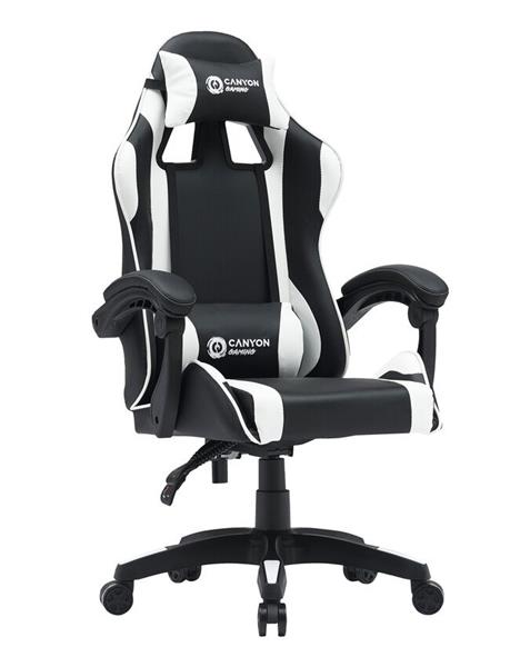 Canyon SGCH2, Core, ergonomické herné kreslo, čierno-biele 
