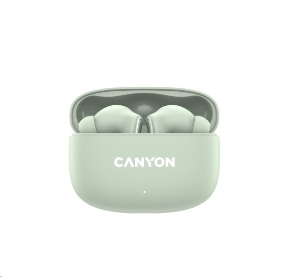 Canyon TWS-9, OnGo 9, True Wireless Stereo BT 4.4 slúchadlá do uší, 6 + 24h výdrž, nabíjacia stanica v kazete, zelené 