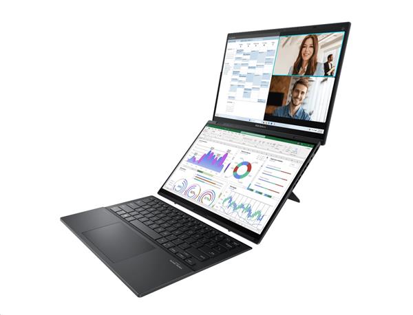 ASUS Zenbook Duo UX8406CA-OLED088W, Core Ultra 7 255H, 2x 14.0˝ 2880 x 1800/Touch, UMA, 32GB, SSD 1TB, W11H, pero, puzdr 