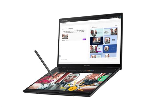 ASUS Zenbook Duo UX8406CA-OLED088W, Core Ultra 7 255H, 2x 14.0˝ 2880 x 1800/Touch, UMA, 32GB, SSD 1TB, W11H, pero, puzdr 
