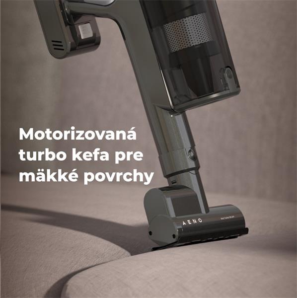 AENO Tyčový vysavač SC2, Turbo kefa, LED, AI nastavenie sacej sily, 60m  
