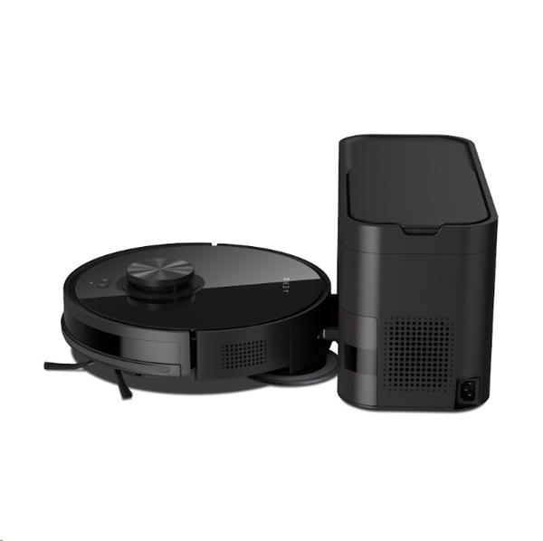 AENO Robotický vysavač RC5S, 2v1 mokré a suché cistenie,180 min,rotovacie mopy,LIDAR, AENO App,HEPA,základna, čierny 