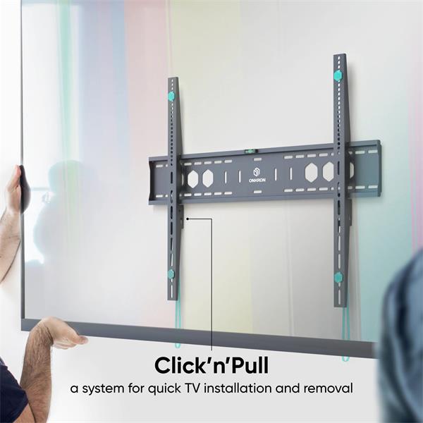 ONKRON pevný TV držiak na stenu pre 60 až 110-palcové LED TV, 120 kg, čierny,VESA: min 200x200 - max  800x600 