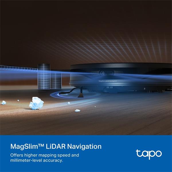 Robot Vacuum Cleaner SPEC: MagSlim LiDAR + IMU Dual Navigation, Vacuum & Mop 2-in-1, 5300Pa, 3hrs Battery Life(2600mAh), 