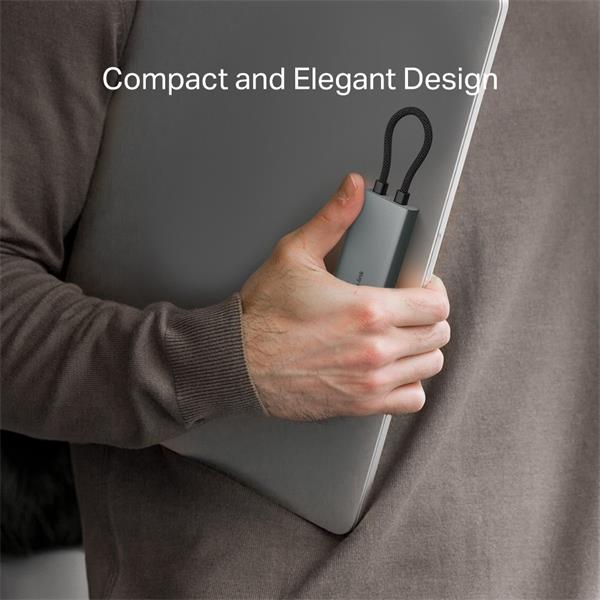 USB Type-C 7-Port Hub SPEC: 1 × USB-C Connector,1 × HDMI 4K 60Hz Port,1 × USB-C PD 100W Port,1 × SD + 1 × microSD(TF) up 