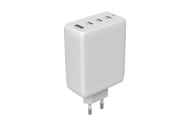 Canyon OnCharge 100ACC, vysokorýchlostná univerzálna nabíjačka do steny, 2xUSB-C 100W, 1xUSB-C 30W, 1xUSB-A 30W, biela 