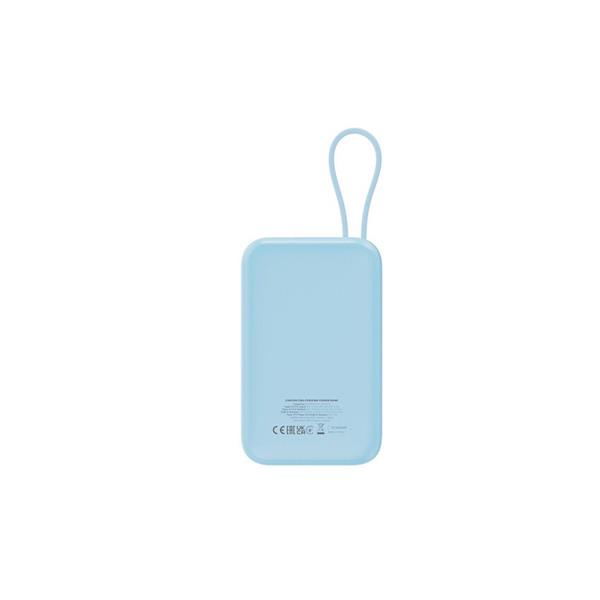 Canyon OnPower 101, Powerbank, 10.000 mAh, displej, in: USB-C, out: USB-A, QC 3.0/USB-C, PD 22,5W, integ. káb.. 