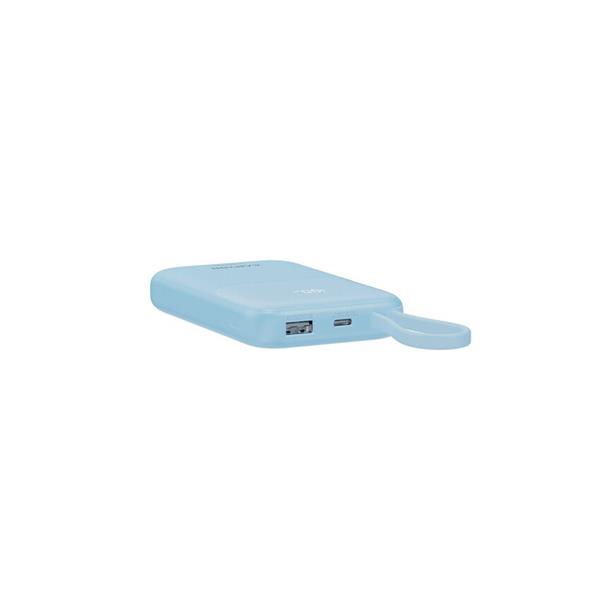 Canyon OnPower 101, Powerbank, 10.000 mAh, displej, in: USB-C, out: USB-A, QC 3.0/USB-C, PD 22,5W, integ. káb.. 