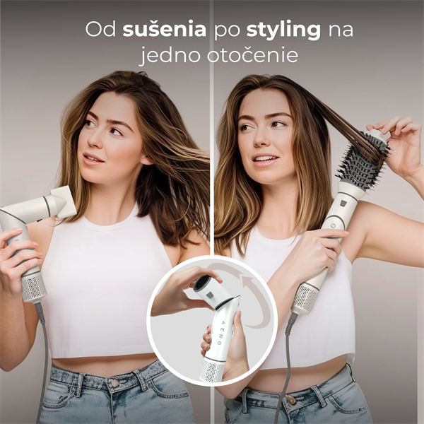 AENO Multifunkčný fén a styler,1200W, Ionizátor, 4 teplotné režimy, 3 rýchlostné režimy, 98000RPM,85dB 