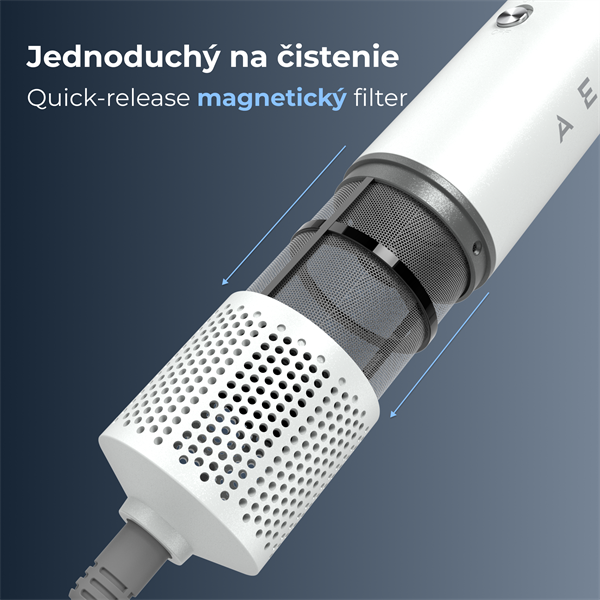AENO Multifunkčný fén a styler,1200W, Ionizátor, 4 teplotné režimy, 3 rýchlostné režimy, 98000RPM,85dB 