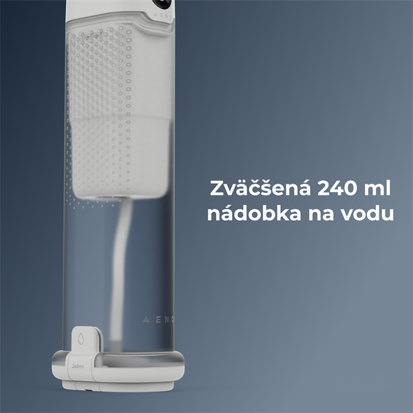 AENO Ústna sprcha: 5 V, 4 W, 2200 mAh, 240 ML s magnetickými nadstavcami a UV cistenim 