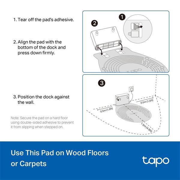 TP-LINK "Tapo Robot Vacuum Waterproof Mat SPEC: Tapo Robot Vacuum Waterproof Mat ×1Suitable for Tapo RV30 Max , Tapo R 