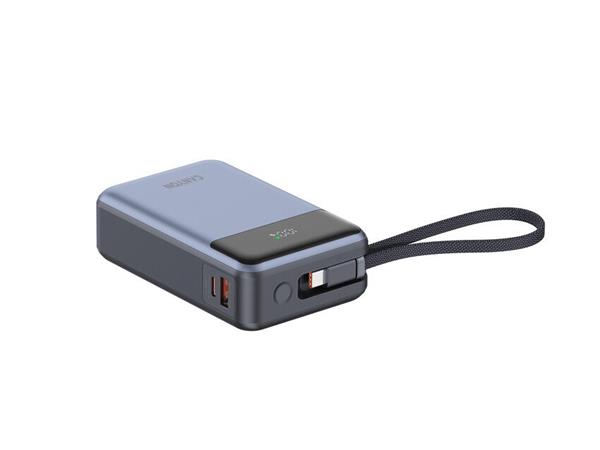 Canyon OnPower 600, Powerbank, 20.000 mAh, displej, in: USB-C, out: USB-C,  PD 65W/ USB-A, QC3 22,5W, integr. kábel 