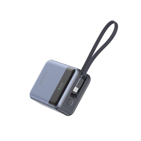 Canyon OnPower 600, Powerbank, 20.000 mAh, displej, in: USB-C, out: USB-C,  PD 65W/ USB-A, QC3 22,5W, integr. kábel 