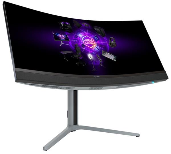 Lorgar 34MP1, herný monitor 34´´, LCD 3440x1440, 1 000 000:1, 1ms, 1000cd, HDMI, DP, USB-C(90W), reproduktory, šedý 