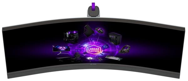 Lorgar 34MP1, herný monitor 34´´, LCD 3440x1440, 1 000 000:1, 1ms, 1000cd, HDMI, DP, USB-C(90W), reproduktory, šedý 