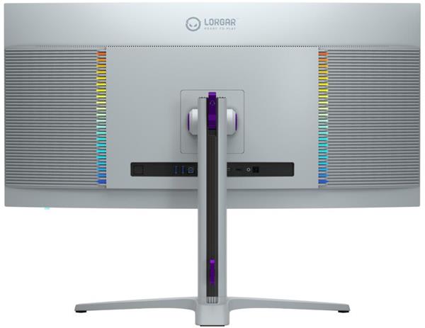 Lorgar 34MP1, herný monitor 34´´, LCD 3440x1440, 1 000 000:1, 1ms, 1000cd, HDMI, DP, USB-C(90W), reproduktory, šedý 