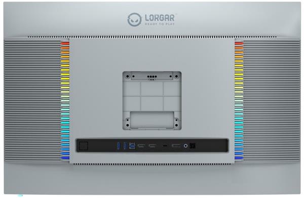 Lorgar 27MP1, herný monitor 27´´, LCD 3840x2160, 1 000 000:1, 1ms, 1000cd, HDMI, DP, USB-C(90W), reproduktory, šedý 