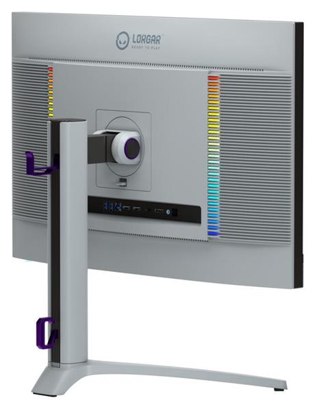 Lorgar 27MP1, herný monitor 27´´, LCD 3840x2160, 1 000 000:1, 1ms, 1000cd, HDMI, DP, USB-C(90W), reproduktory, šedý 