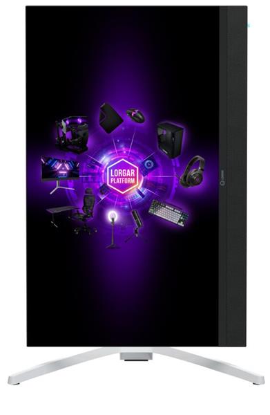 Lorgar 27MP1, herný monitor 27´´, LCD 3840x2160, 1 000 000:1, 1ms, 1000cd, HDMI, DP, USB-C(90W), reproduktory, šedý 