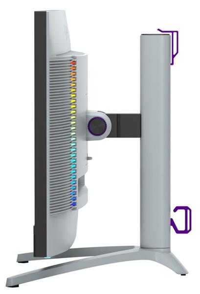 Lorgar 27MP1, herný monitor 27´´, LCD 3840x2160, 1 000 000:1, 1ms, 1000cd, HDMI, DP, USB-C(90W), reproduktory, šedý 