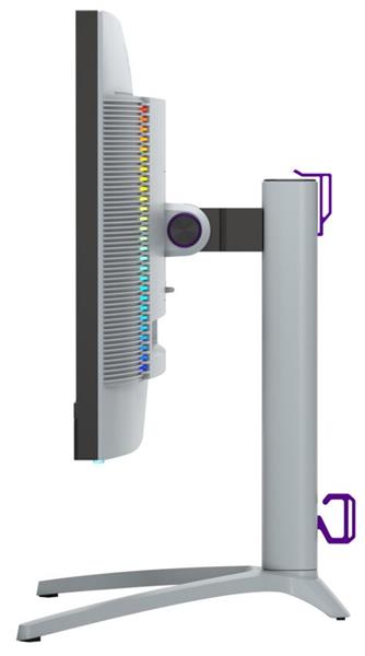 Lorgar 27MP1, herný monitor 27´´, LCD 3840x2160, 1 000 000:1, 1ms, 1000cd, HDMI, DP, USB-C(90W), reproduktory, šedý 