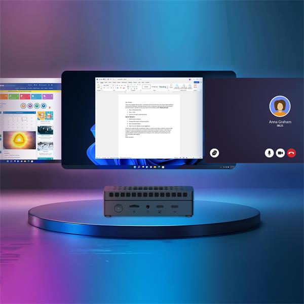 Mini PC Prestigio solutions,ALDER LAKE N100, 3,4GHz, 8GB RAM, 256GB SDD M.2,INTEL Gr,WIFI 6, BTTH 5.2, WINT 11PRO TRIAL  