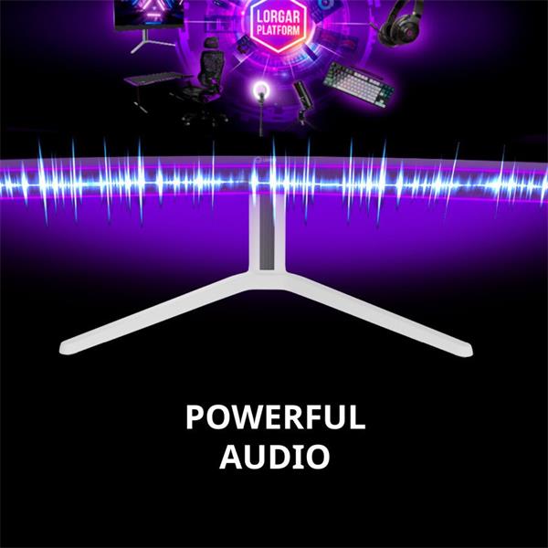 Lorgar 34MP1, herný monitor 34´´, LCD 3440x1440, 1 000 000:1, 1ms, 1000cd, HDMI, DP, USB-C(90W), reproduktory, šedý 