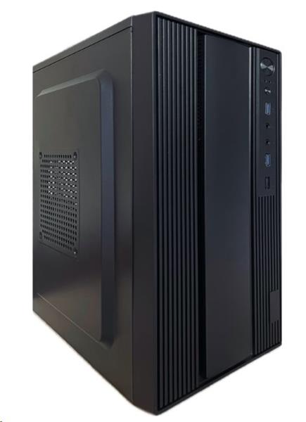 EUROCASE skříň MC MF-300B,  Micro Tower,  1xUSB-C,  2xUSB 3.0,  2x audio,  bez zdroje 