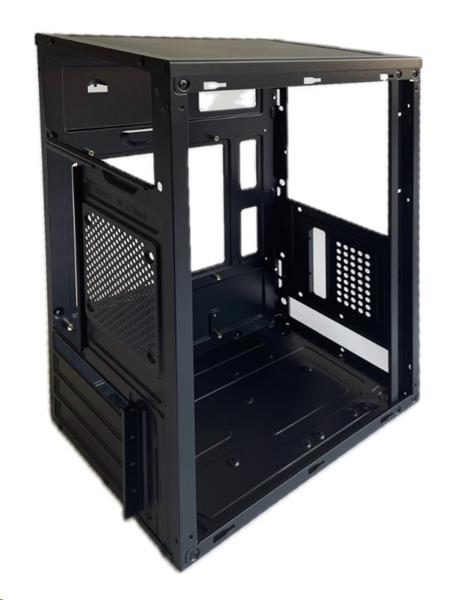 EUROCASE skříň MC MF-300B,  Micro Tower,  1xUSB-C,  2xUSB 3.0,  2x audio,  bez zdroje 