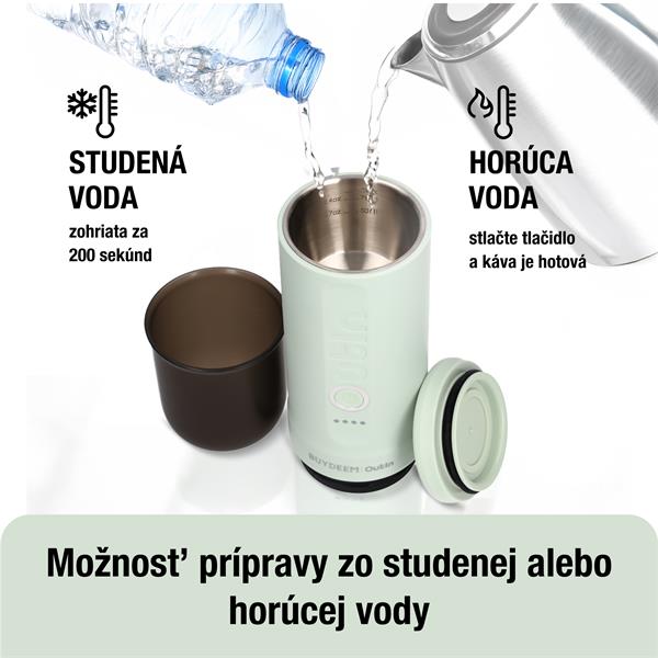 BUYDEEM OTEM-01-CG (OUTIN) prenosný nano espresso kávovar, zelený 