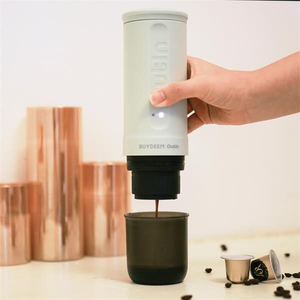 BUYDEEM OTEM-01-CG (OUTIN) prenosný nano espresso kávovar, zelený 