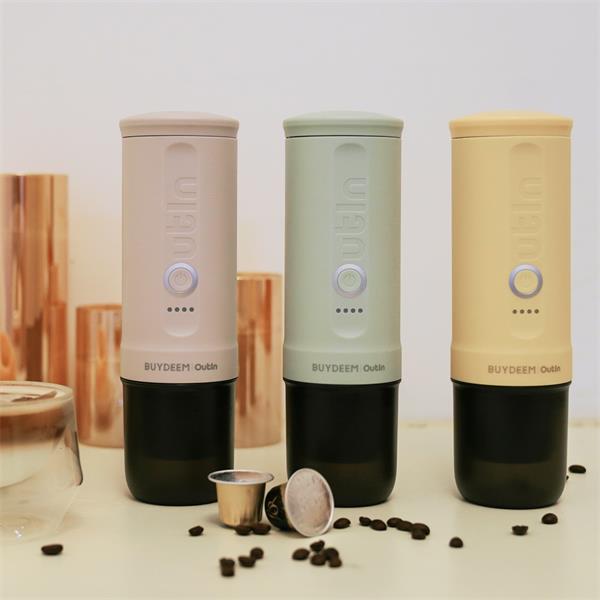 BUYDEEM OTEM-01-CG (OUTIN) prenosný nano espresso kávovar, zelený 