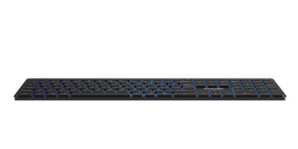 Canyon HKB-W11, 2v1 bezdrôtová klávesnica, vodeodolná, 12 multim. kláves, RGB podsv, plnoh. veľkosť, štíhla, SK/CZ, čier 
