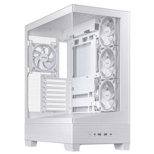 ASUS A31 PLUS TG ARGB WHITE skrinka ATX biela 4x ARGB fan 