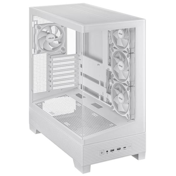 ASUS A31 PLUS TG ARGB WHITE skrinka ATX biela 4x ARGB fan 