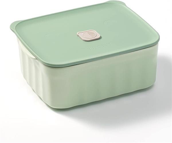 BUYDEEM Bento obedová keramická miska 810 ml, model CT1006, farba zelená 