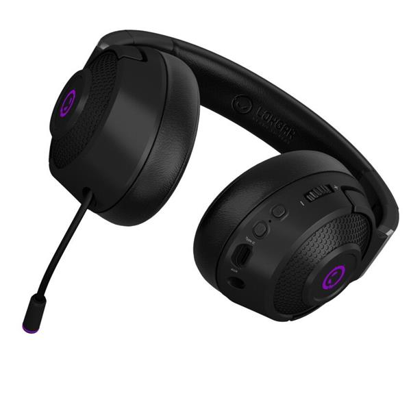 Lorgar Noah 702, herny headset 3v1 - BT 5.3 + WiFi + 3.5mm jack , skladací dizajn, 1000 mAh vysokokapacitný akumulátor 