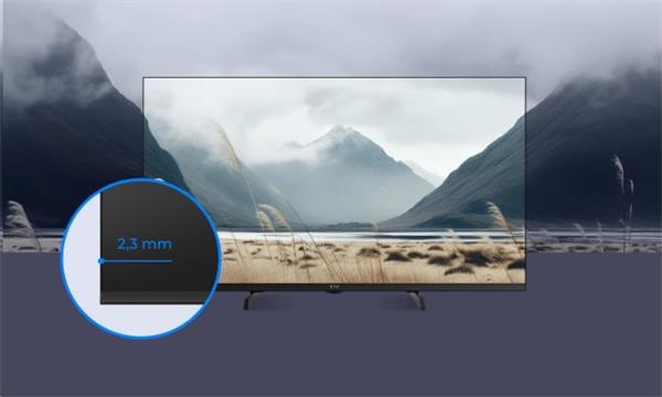 KIVI TV 55U720QB, PRIME E5 QLED, 55", UHD, SMART, Google TV, 2025, Vyrobené v CZ, Čierna   