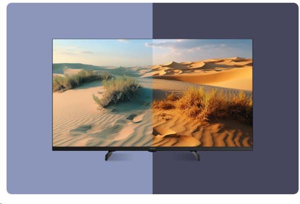 KIVI TV 55U720QB, PRIME E5 QLED, 55", UHD, SMART, Google TV, 2025, Vyrobené v CZ, Čierna   